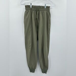 Abercrombie &‎ Fitch Women's High Rise Tech Performance Green Joggers Size Small